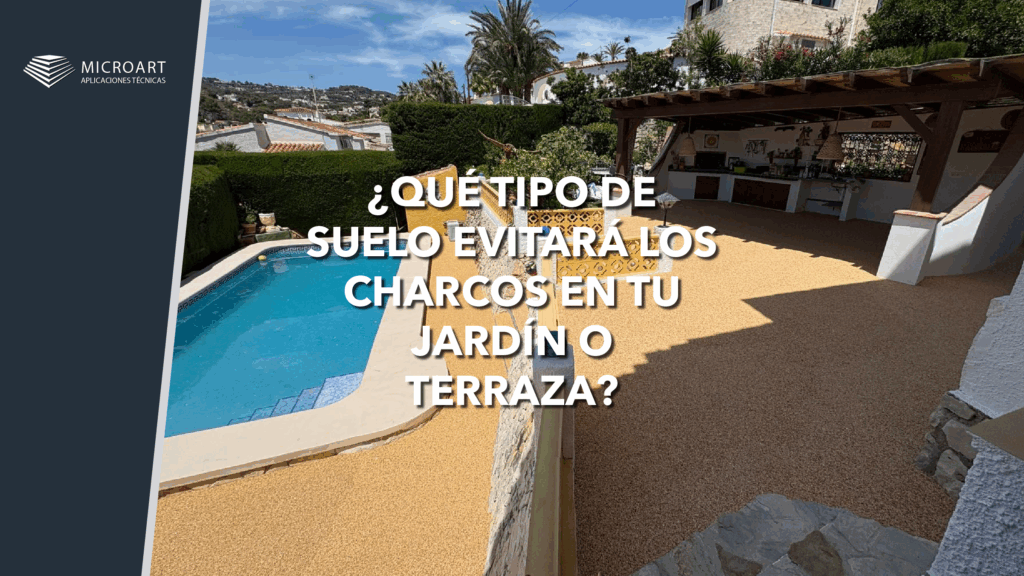 ¿Qué tipo de suelo evitará los charcos en tu jardín o terraza?
